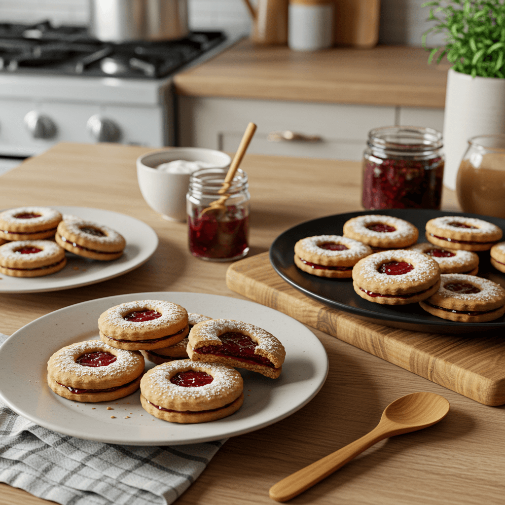 Classic Jam-Filled Linzer Cookies