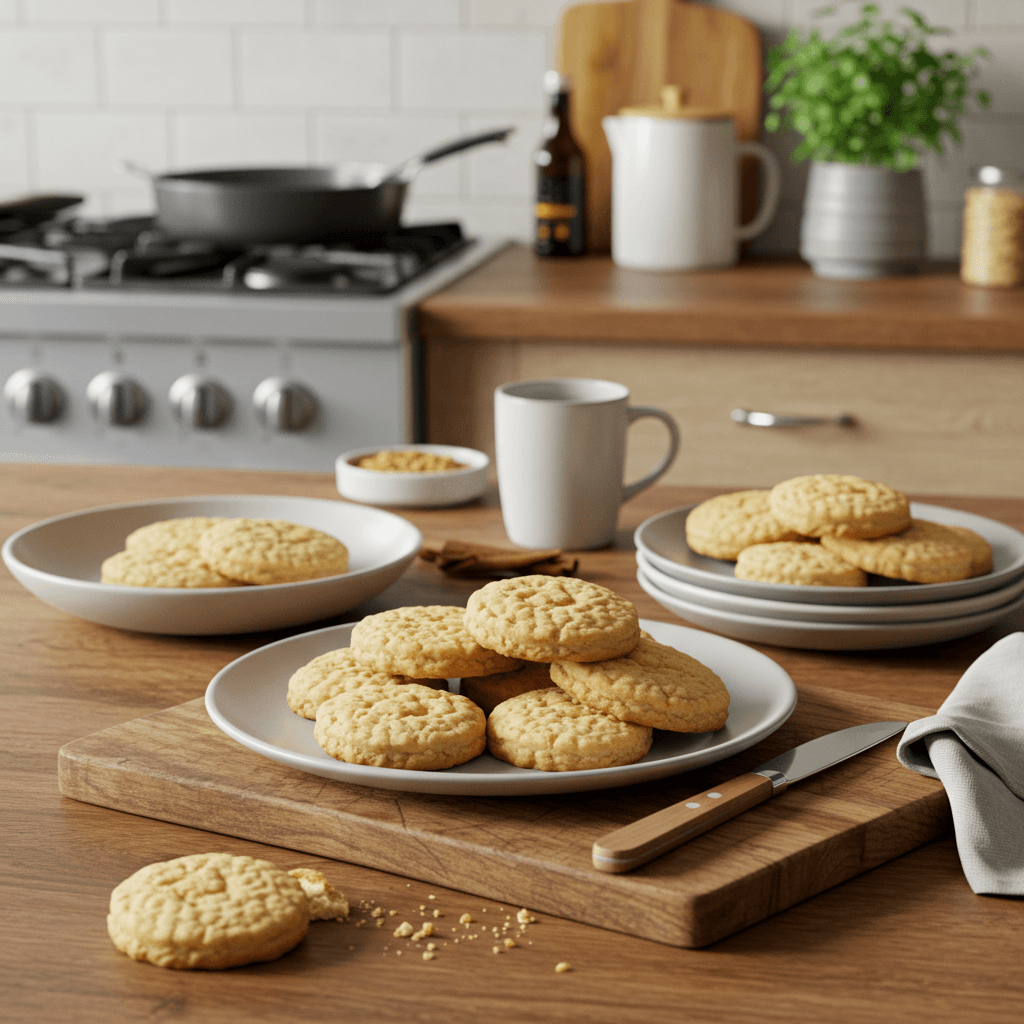 Classic Oven-Baked Vanilla Shortbread Cookies