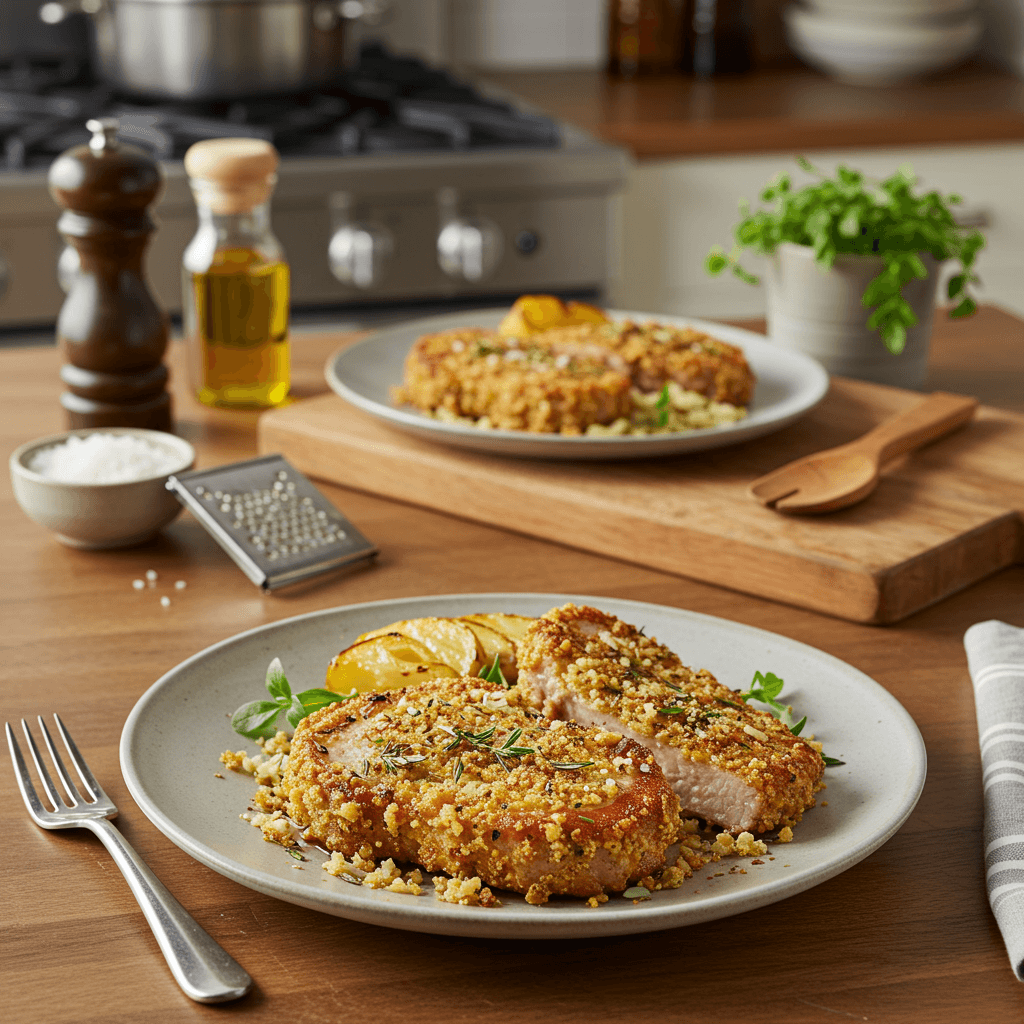Crispy Parmesan-Crusted Pork Chops