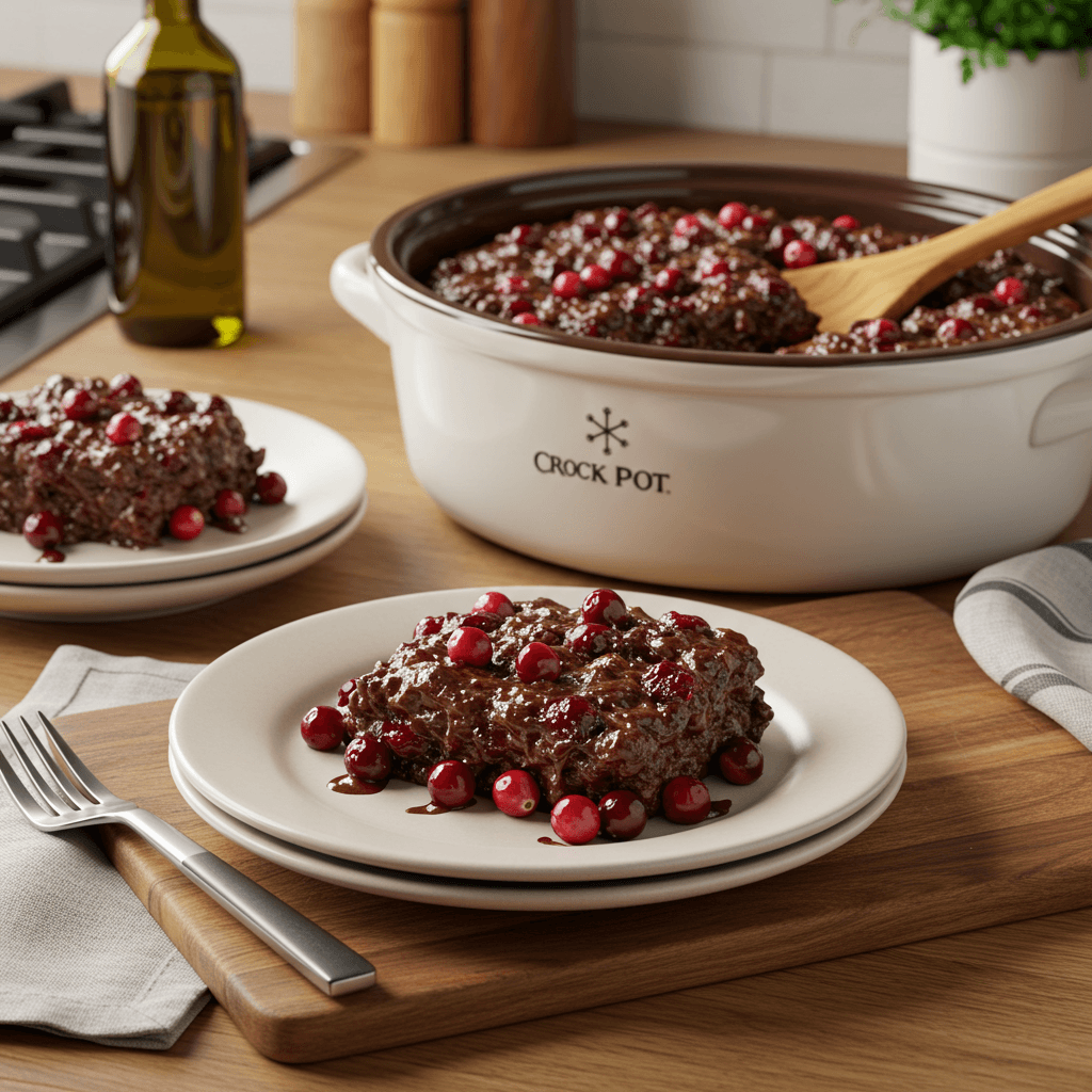 Crock Pot Chocolate Cranberry Delight