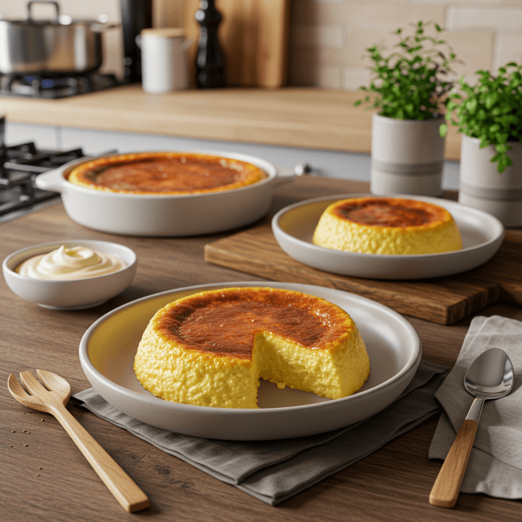 Decadent Baked Vanilla Cream Custard