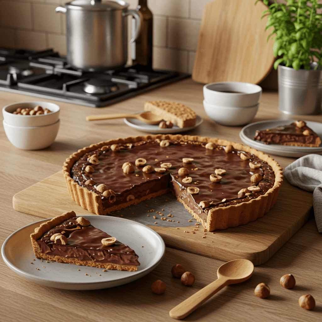 Decadent Chocolate Hazelnut Tart
