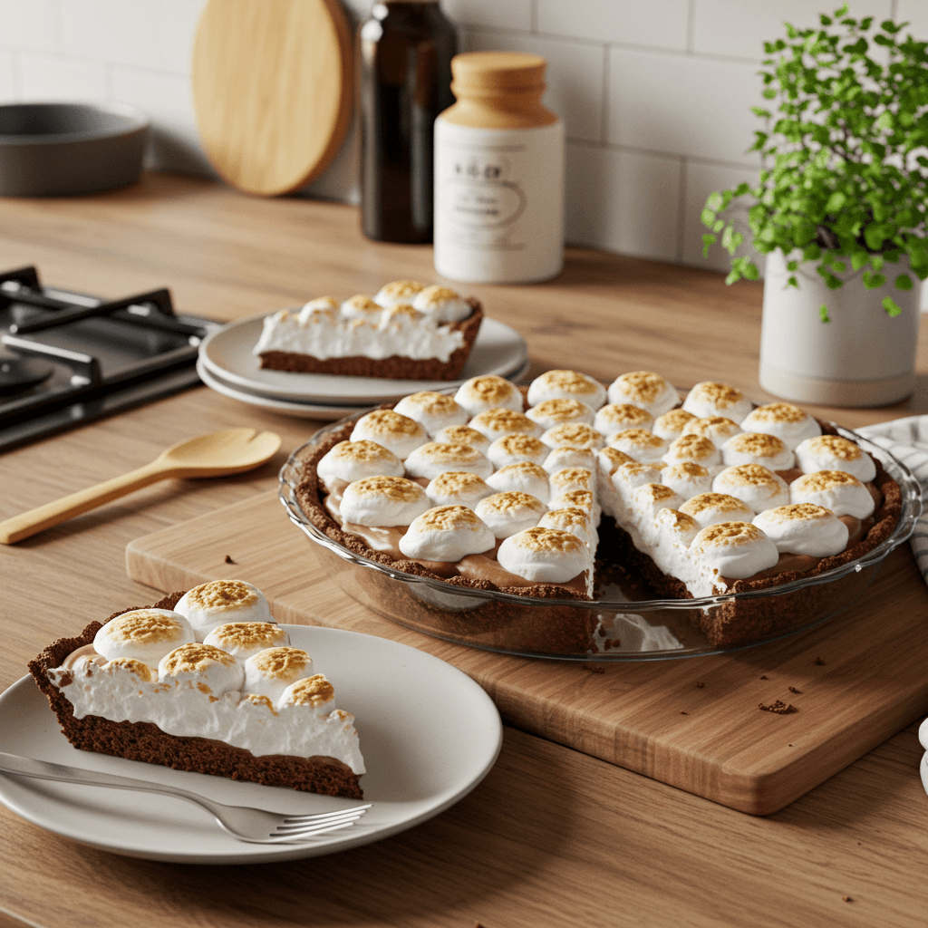 Decadent Chocolate Marshmallow Cream Pie