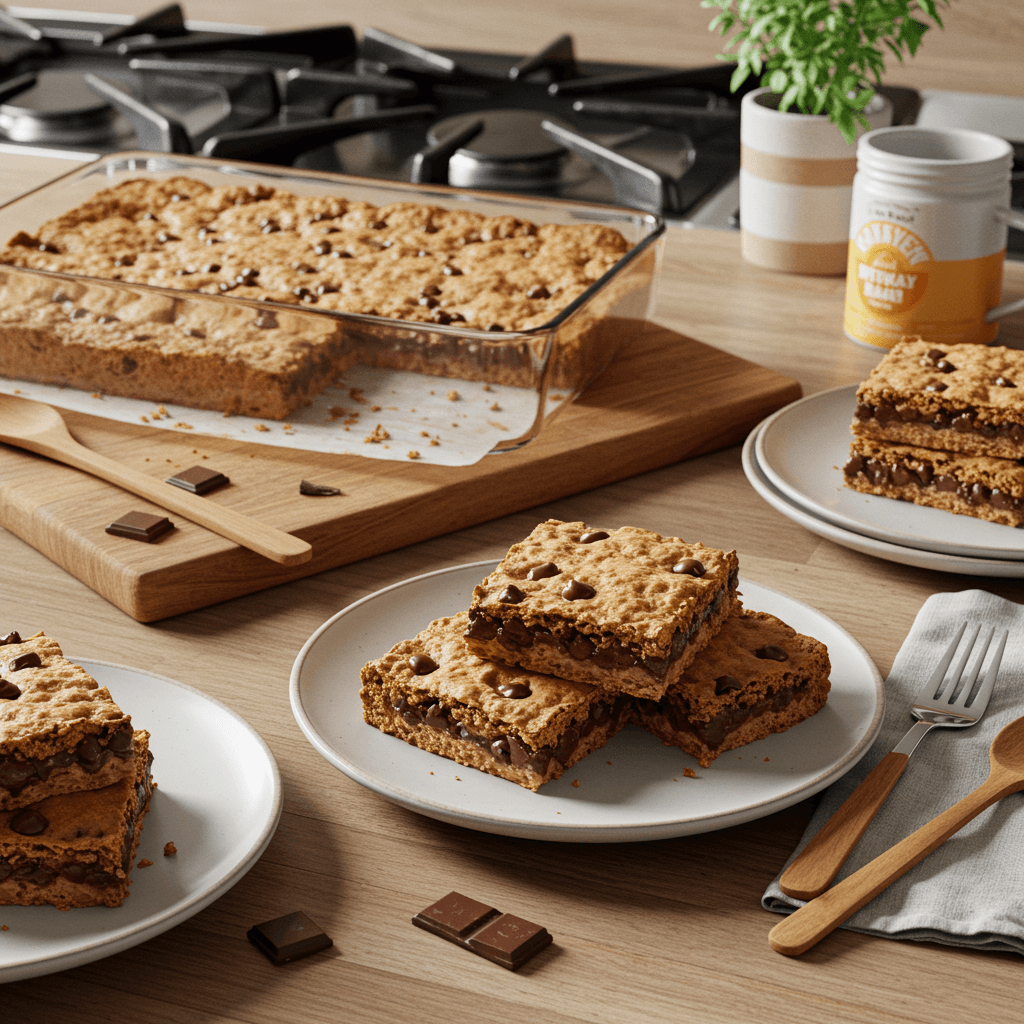 Decadent Honey Chocolate Chip Bars