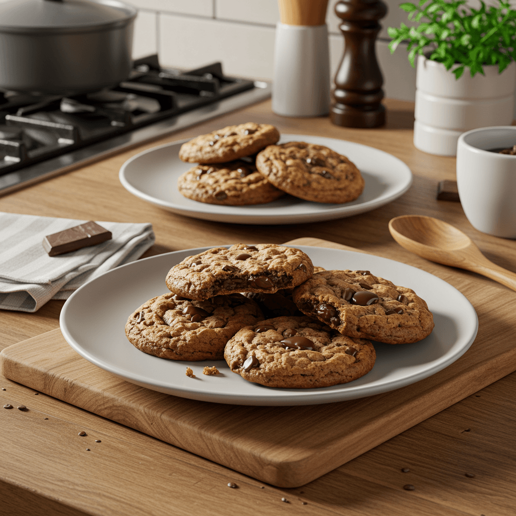 Decadent Midnight Chocolate Chip Cookies