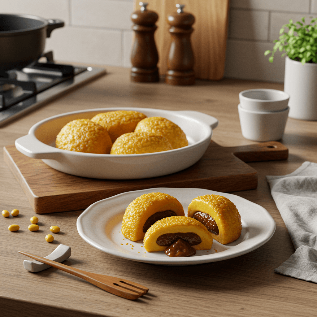 Decadent Miso Butter Mochi with Caramelized Soybean Crust