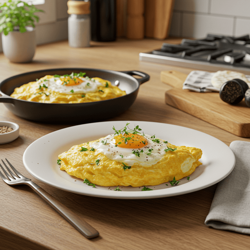 Decadent Truffle Infused Creamy Herb Scramble