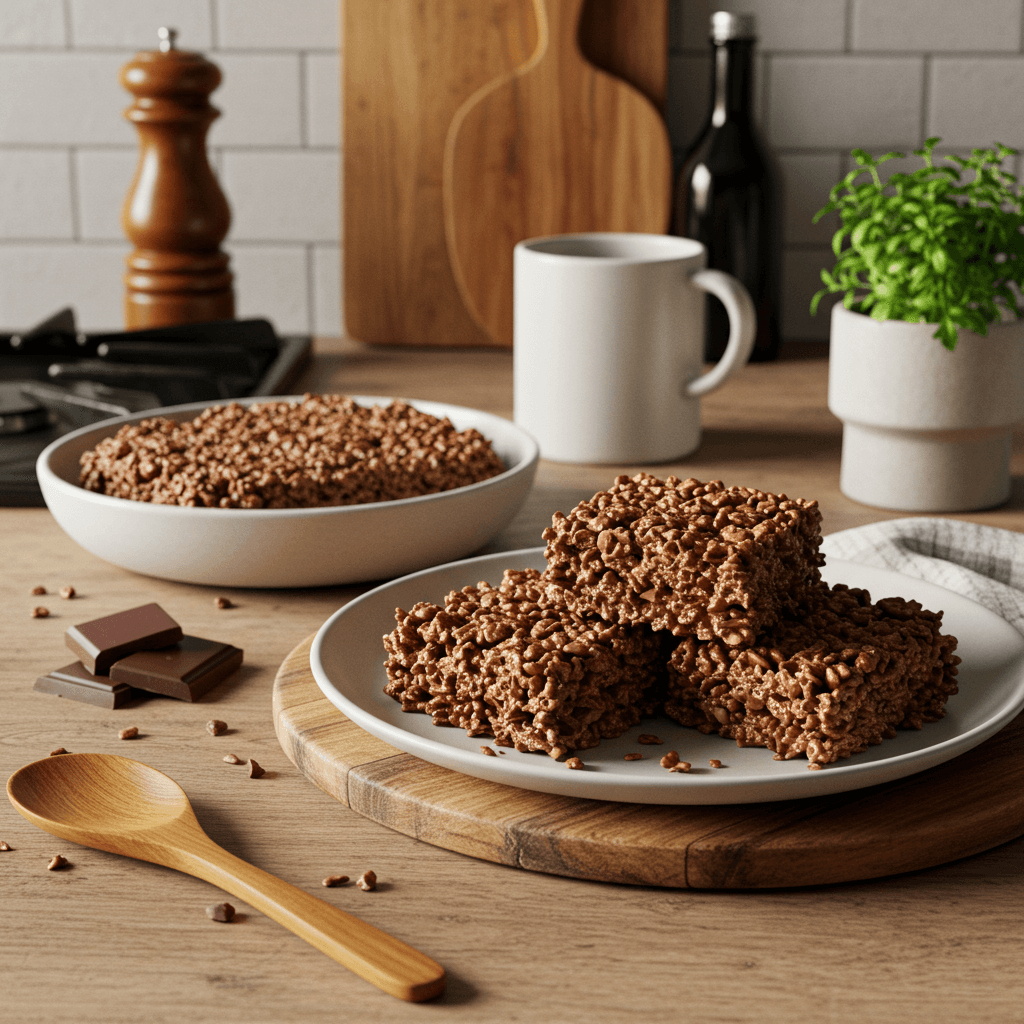 Decadent Vegan Chocolate Crispy Treats