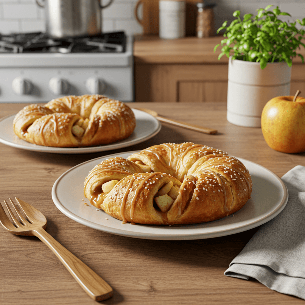 Delectable Vanilla Apple Breakfast Danish