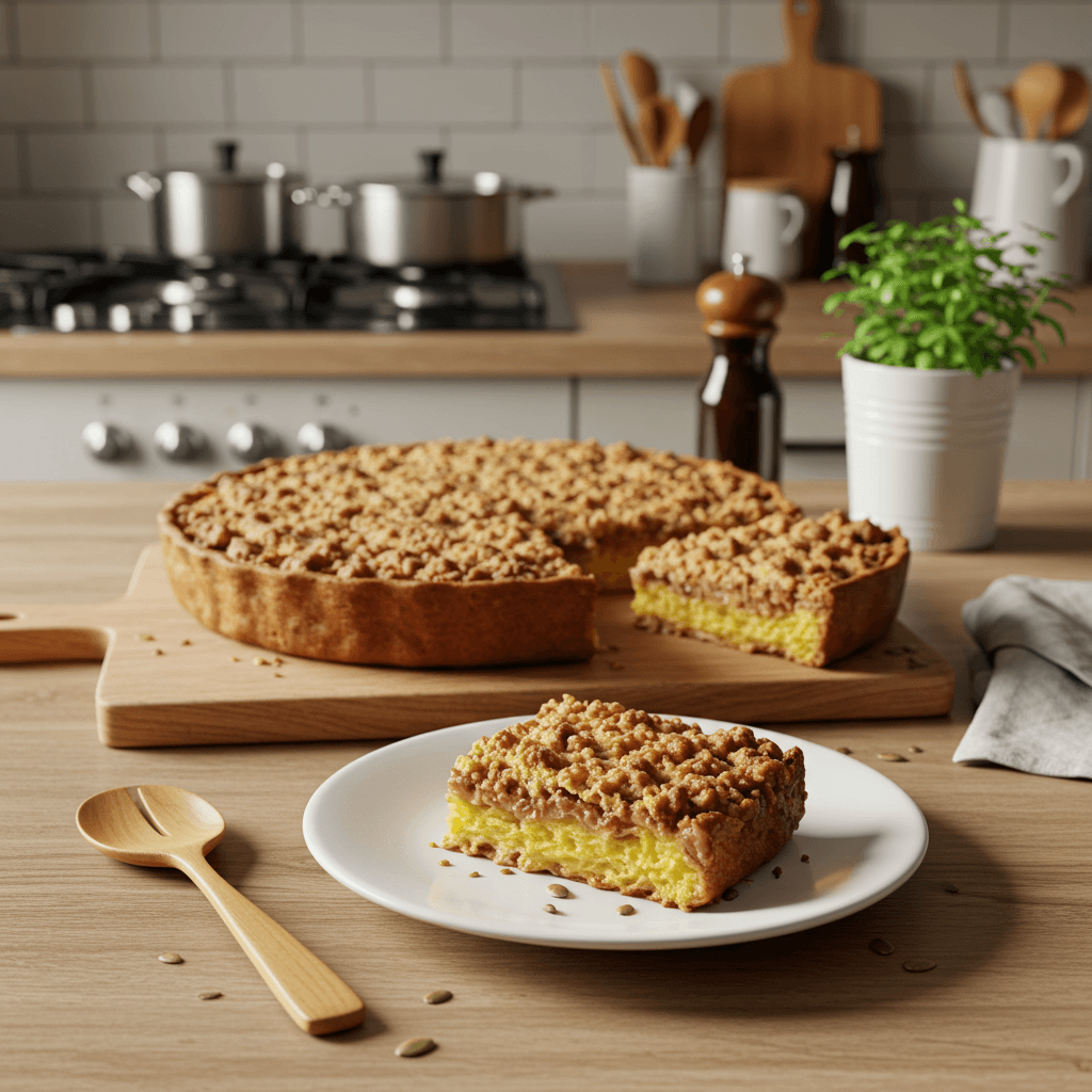 Delightful Baked Yam Crumble Cake