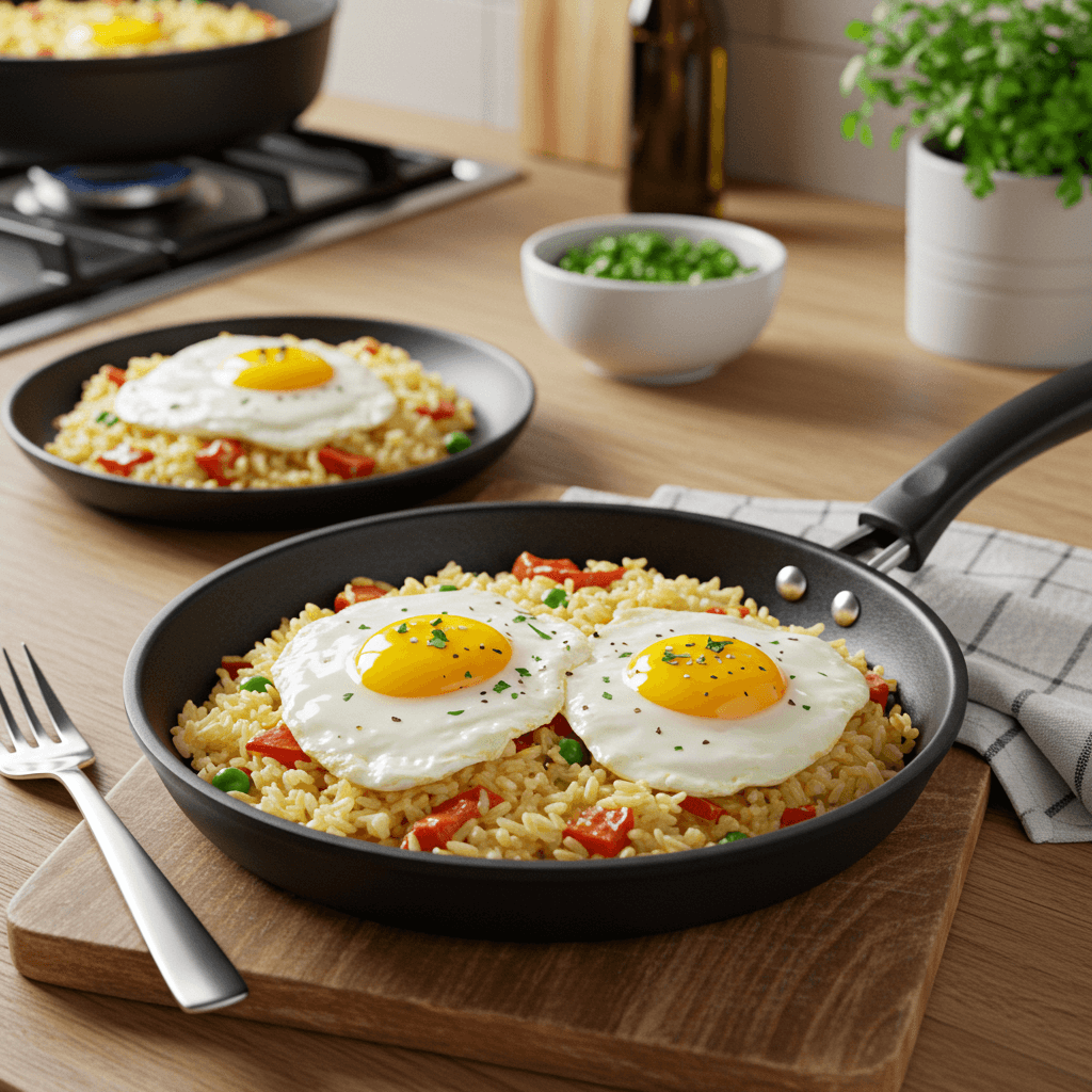 Delightful Egg and Rice Skillet Dinner