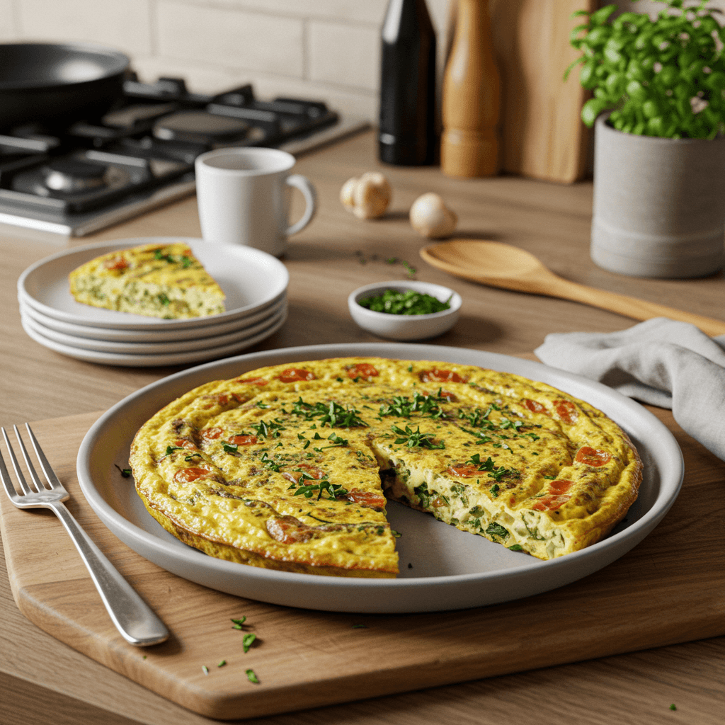 Fluffy Oven-Baked Herb Frittata