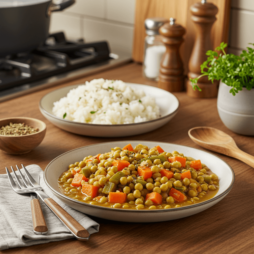 Hearty Split Pea and Vegetable Stew