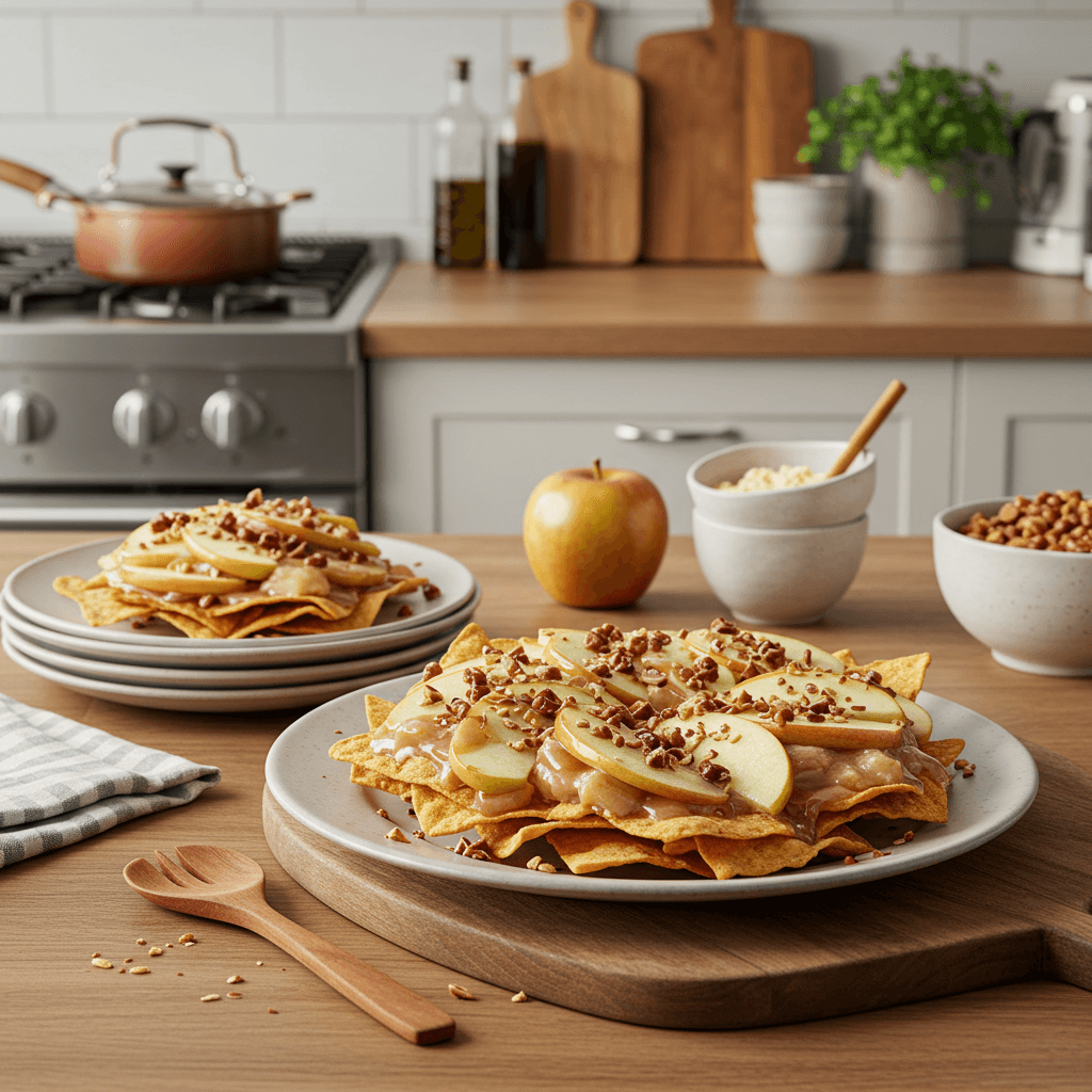 Irresistible No-Bake Cheesecake Apple Nachos