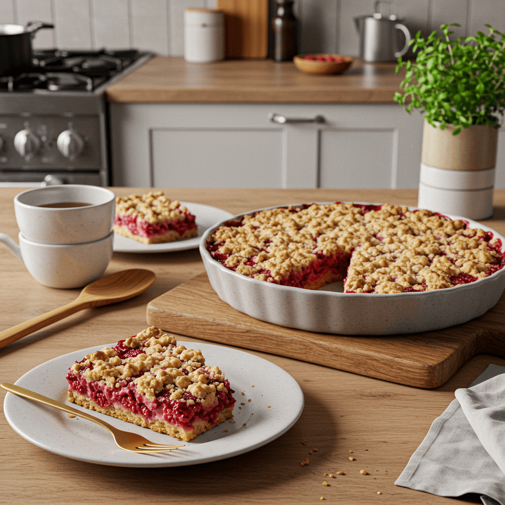 Irresistible Raspberry Crumble Cake