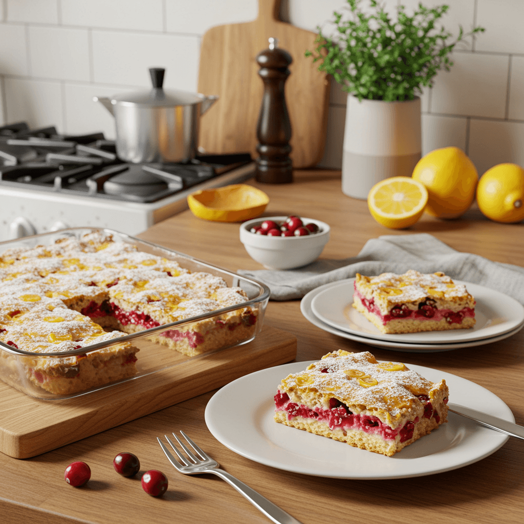 Lemon Cranberry Cream Cheese Bars