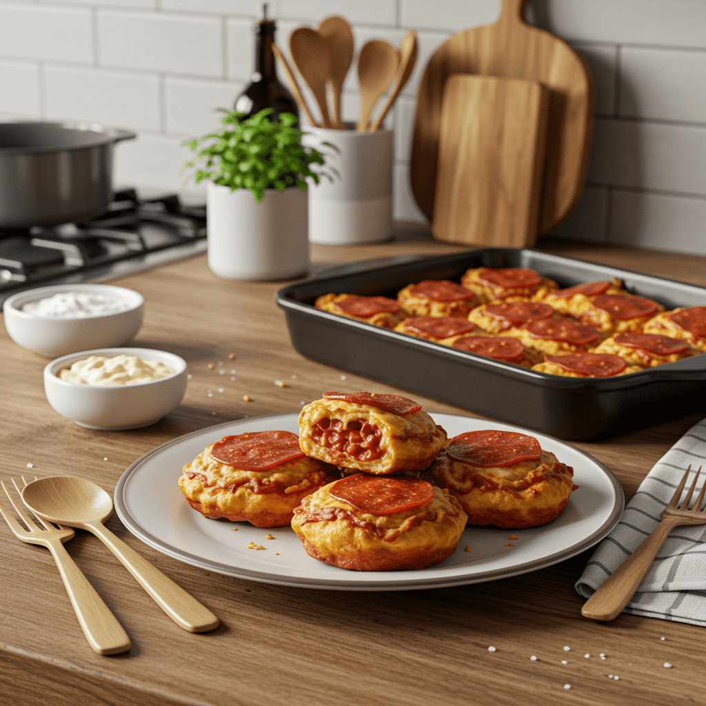 Microwave Pepperoni Pizza Bites