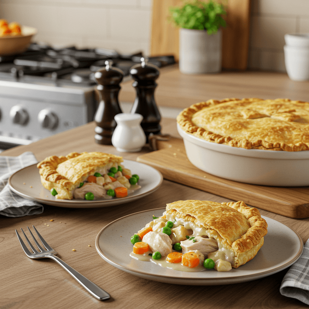 Oven-Baked Chicken Pot Pie with Flaky Crust