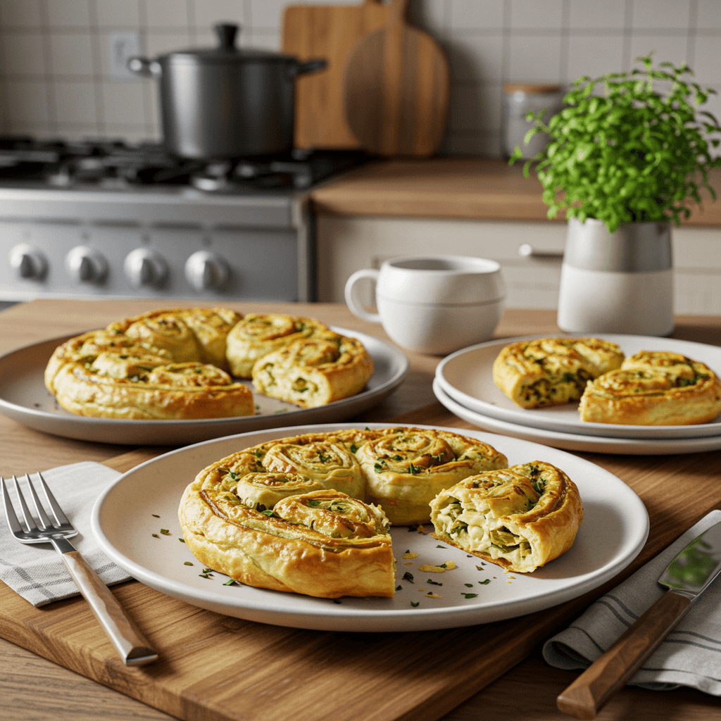 Oven-Baked Herb and Cheese Palmiers