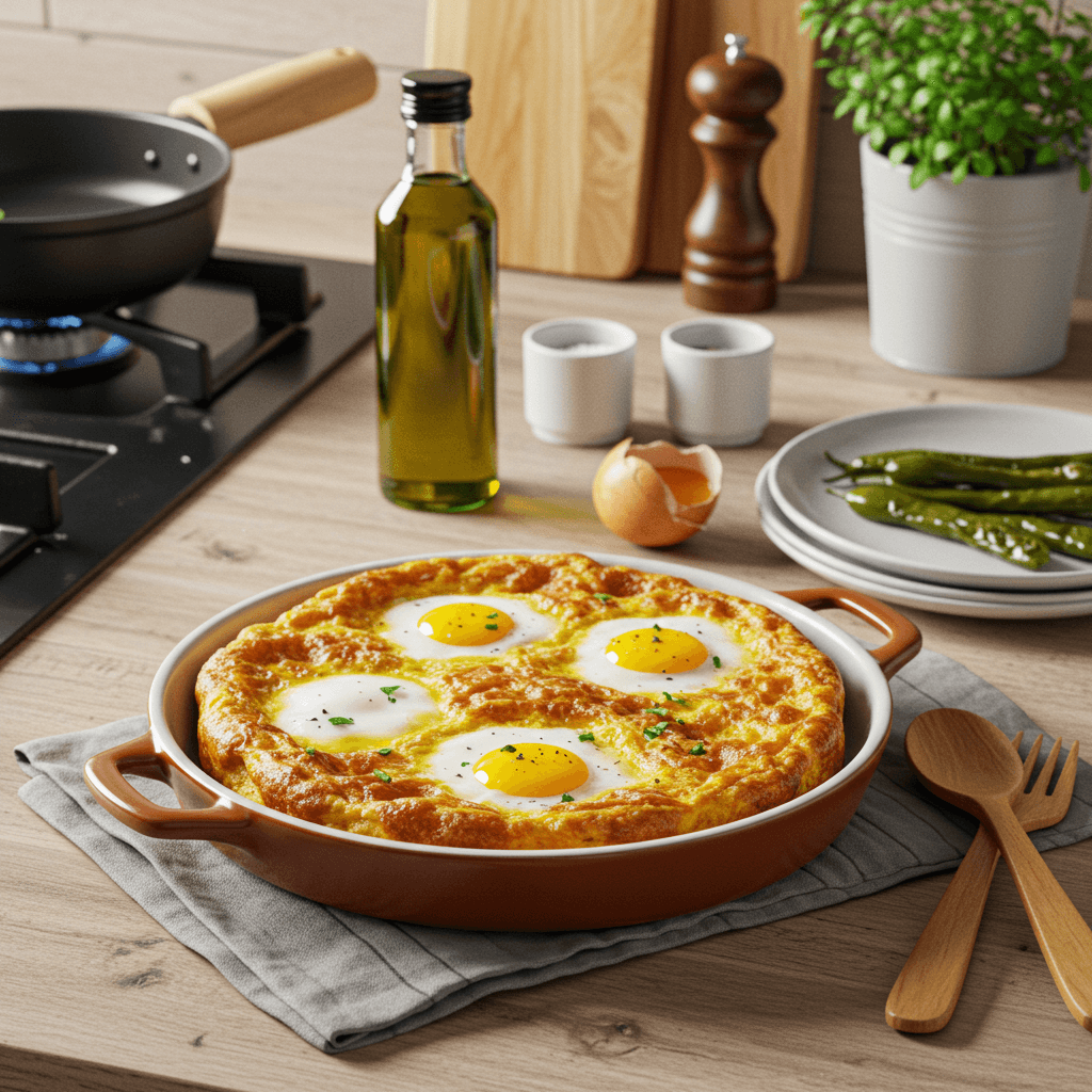 Oven-Baked Olive Oil & Egg Delight