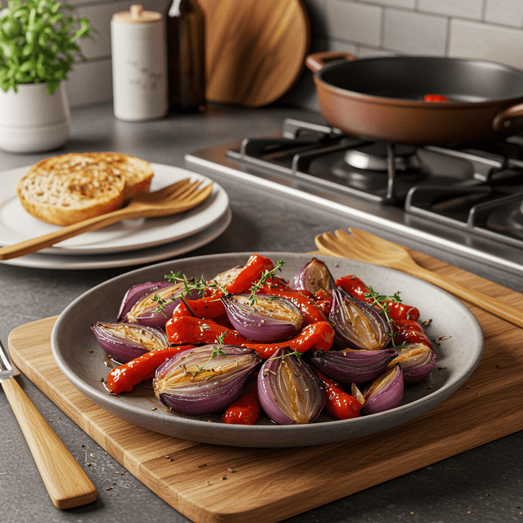 Oven-Baked Paprika and Thyme Onion Medley