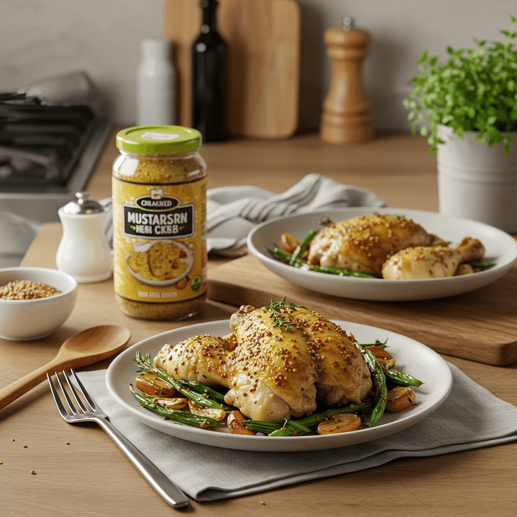Oven-Roasted Mustard Herb Chicken