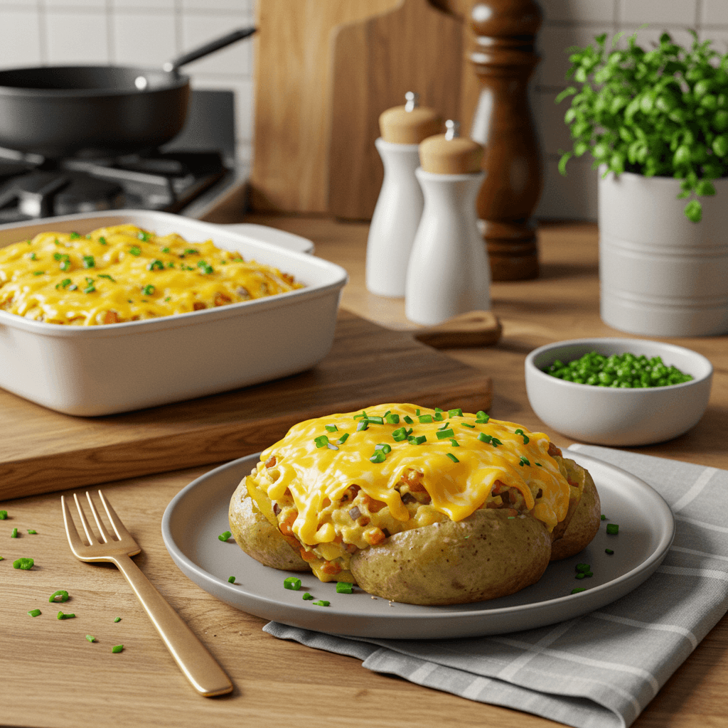Perfectly Baked Loaded Potatoes