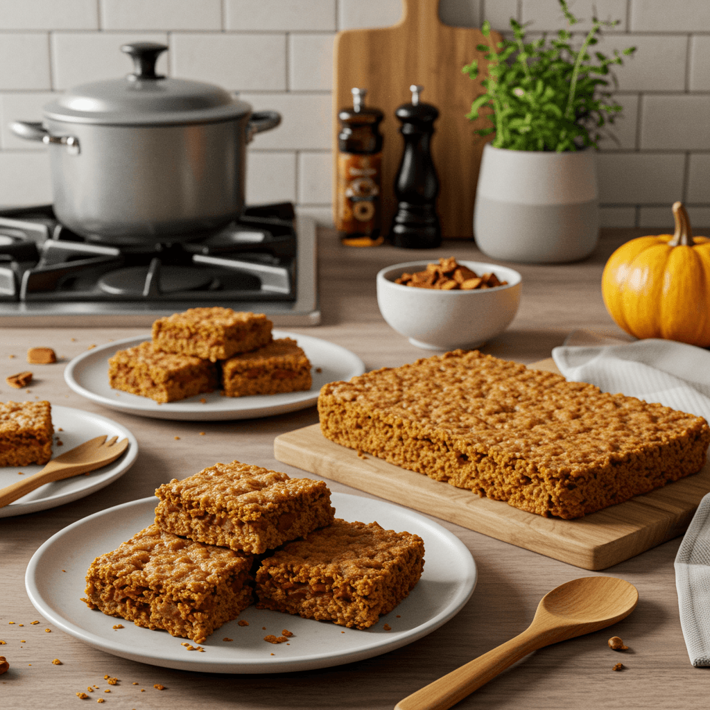Perfectly Spiced Pumpkin Snack Bars