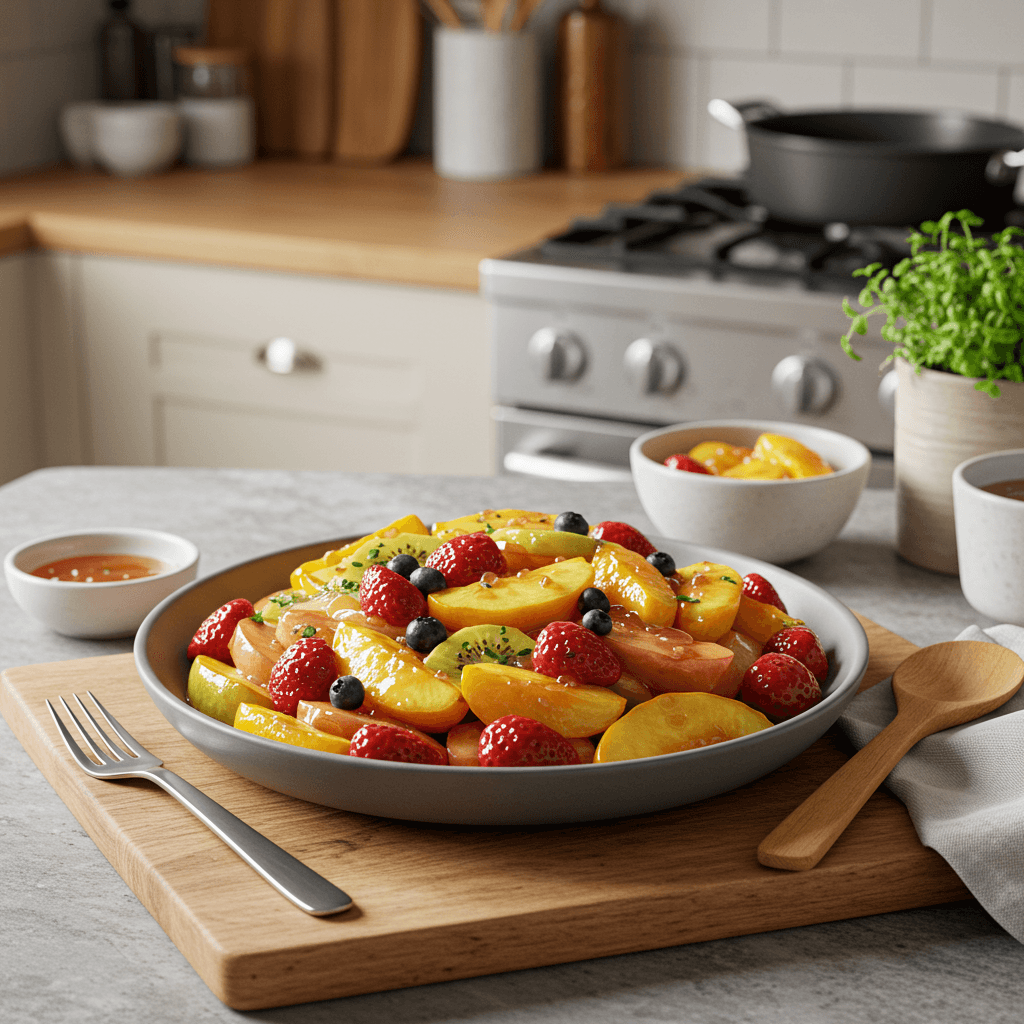 Refreshing Fruit Medley with Tangy Glaze