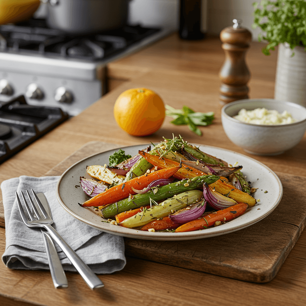 Roasted Citrus and Herb Root Vegetable Medley