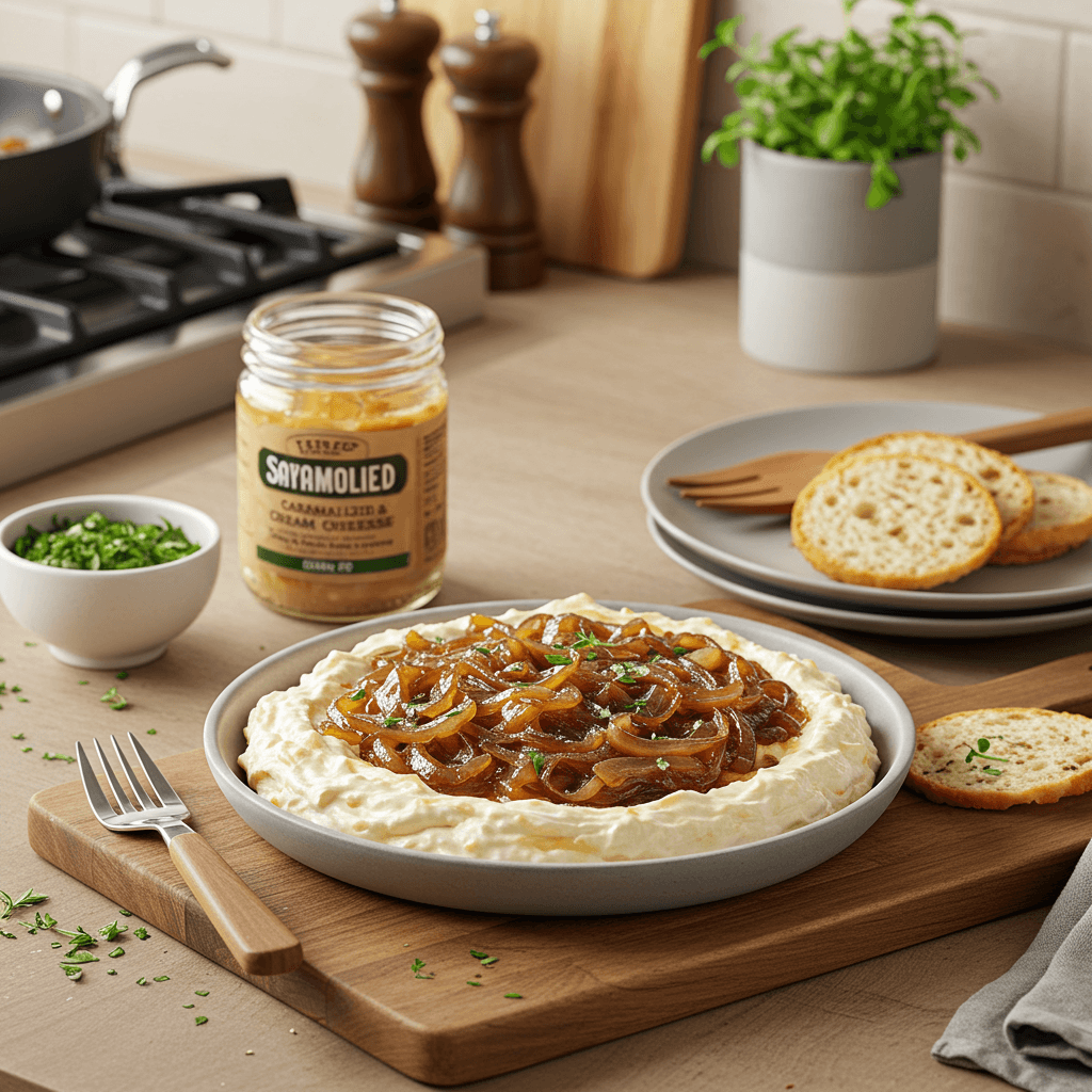 Savory Caramelized Onion & Cream Cheese Dip
