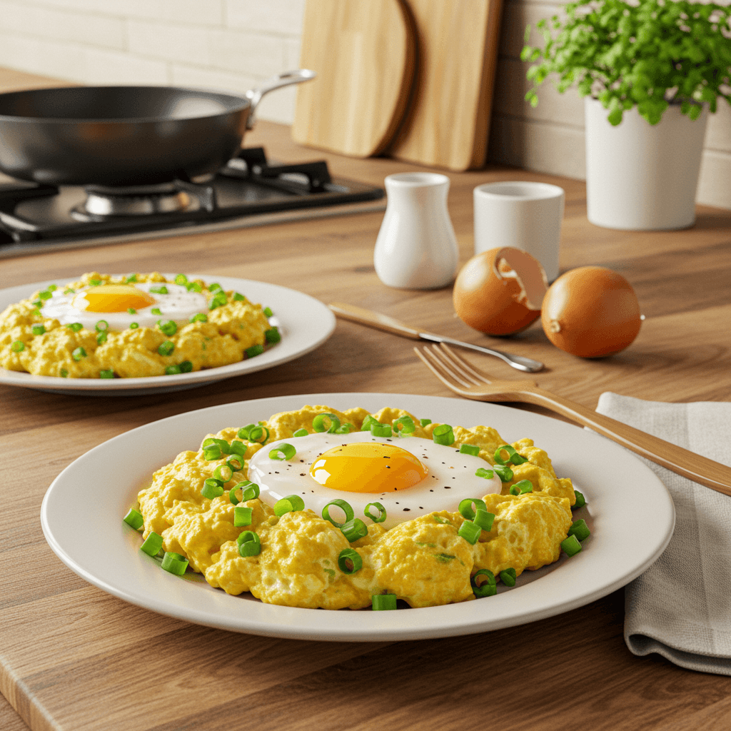 Savory Egg and Scallion Scramble Delight