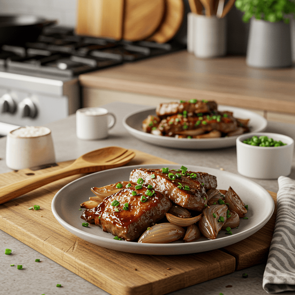 Savory Soy-Infused Onion and Ginger Glaze