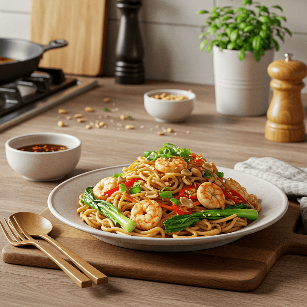 Spicy Peanut Noodle Bowl