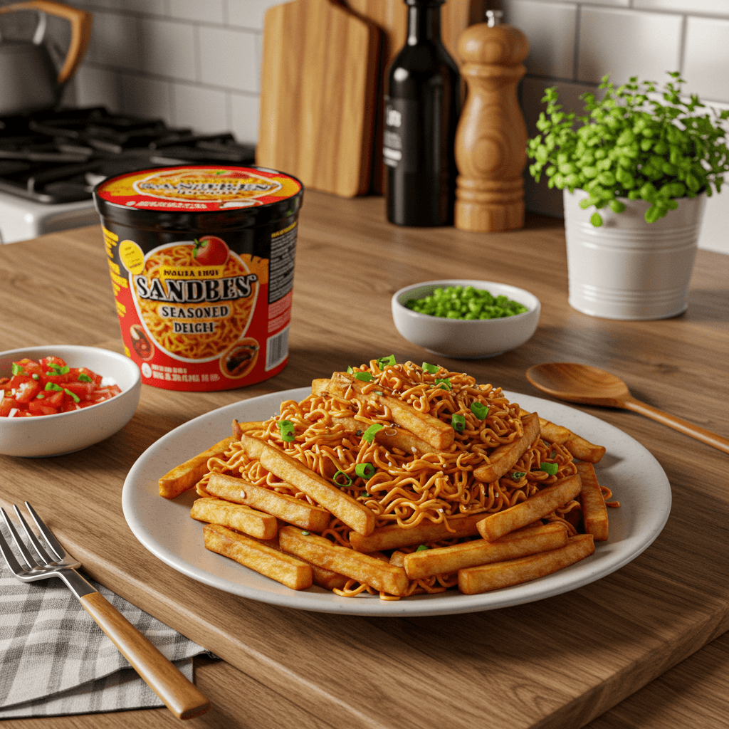 Spicy Ramen-Seasoned Fries Delight