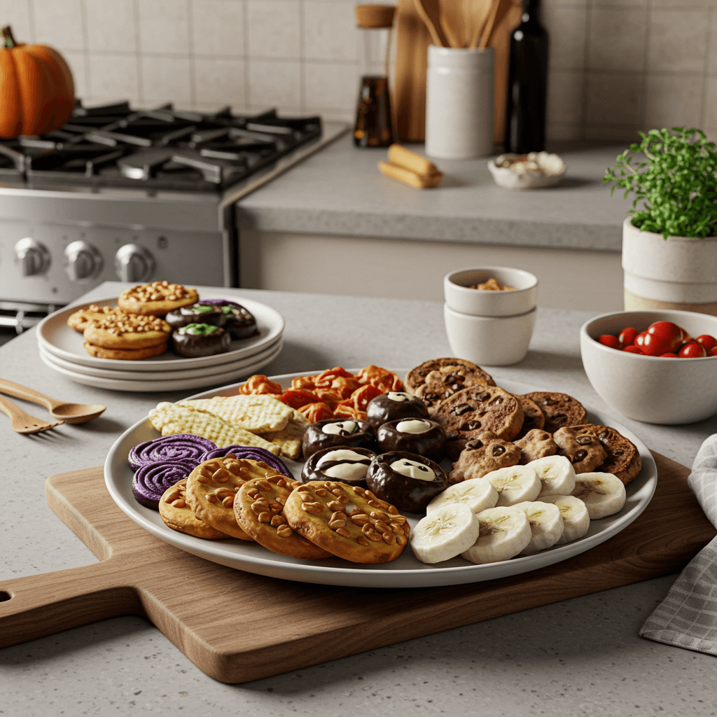 Spooktacular Halloween Snack Board for Kids and Adults