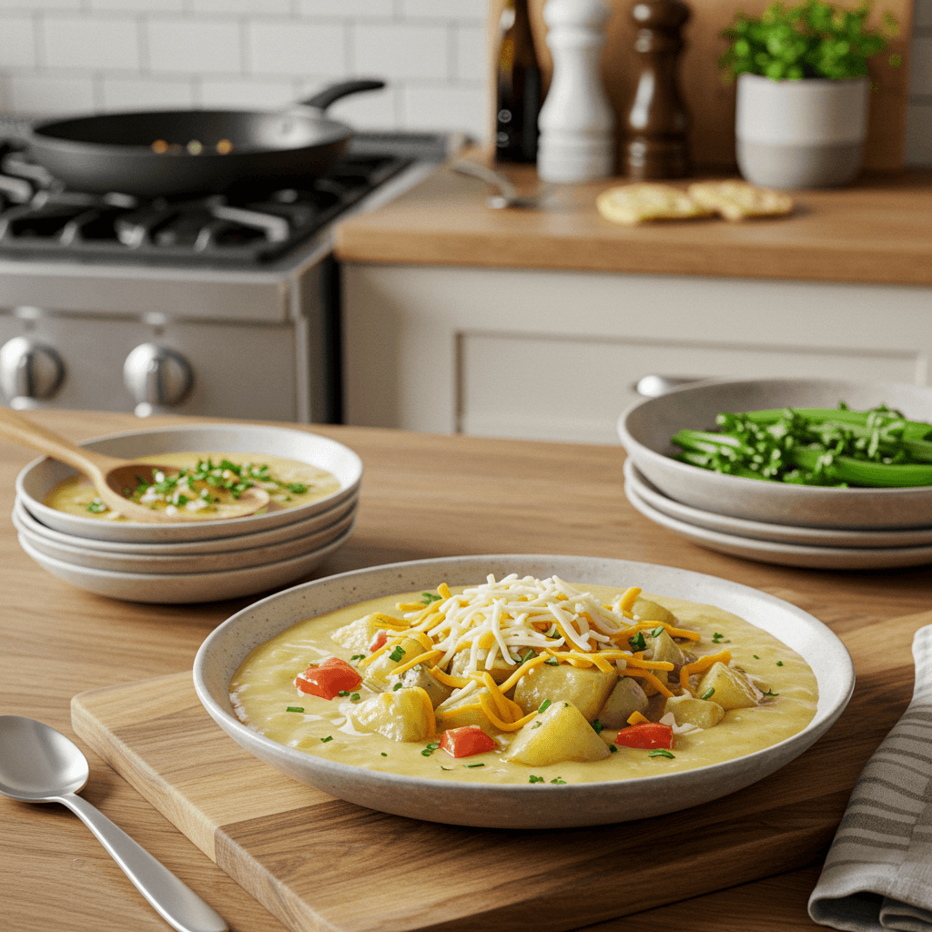 Stove-Top Loaded Potato Chowder