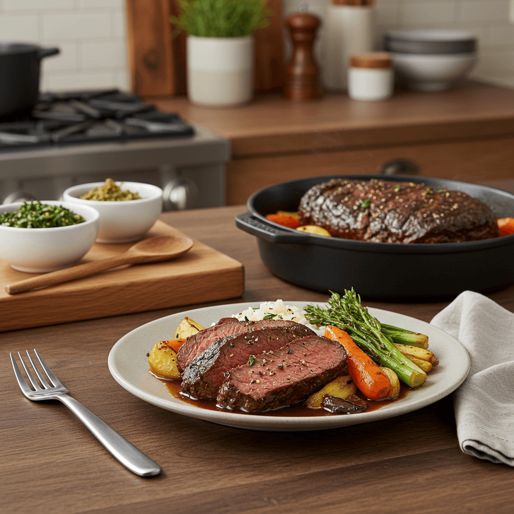 Succulent Slow-Roasted Chuck Roast Dinner