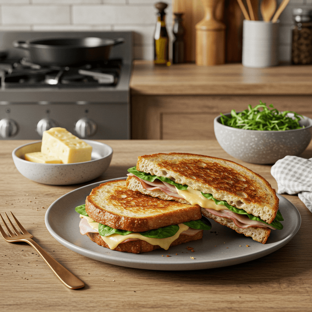 The Ultimate Double Cheese Sourdough Grilled Sandwich
