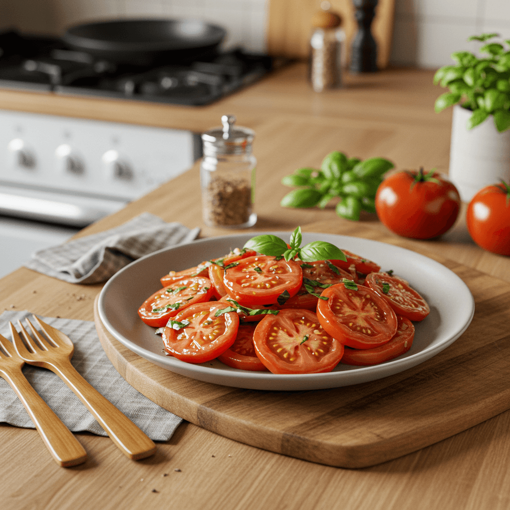 Tomato and Basil Stir-Fry Sensation