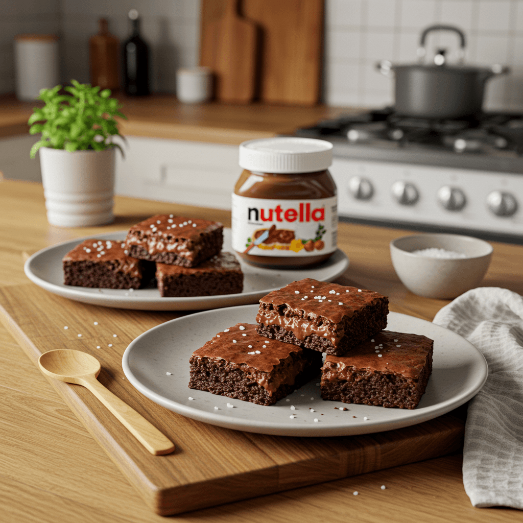 Ultimate Nutella Brownie Delights with Sea Salt