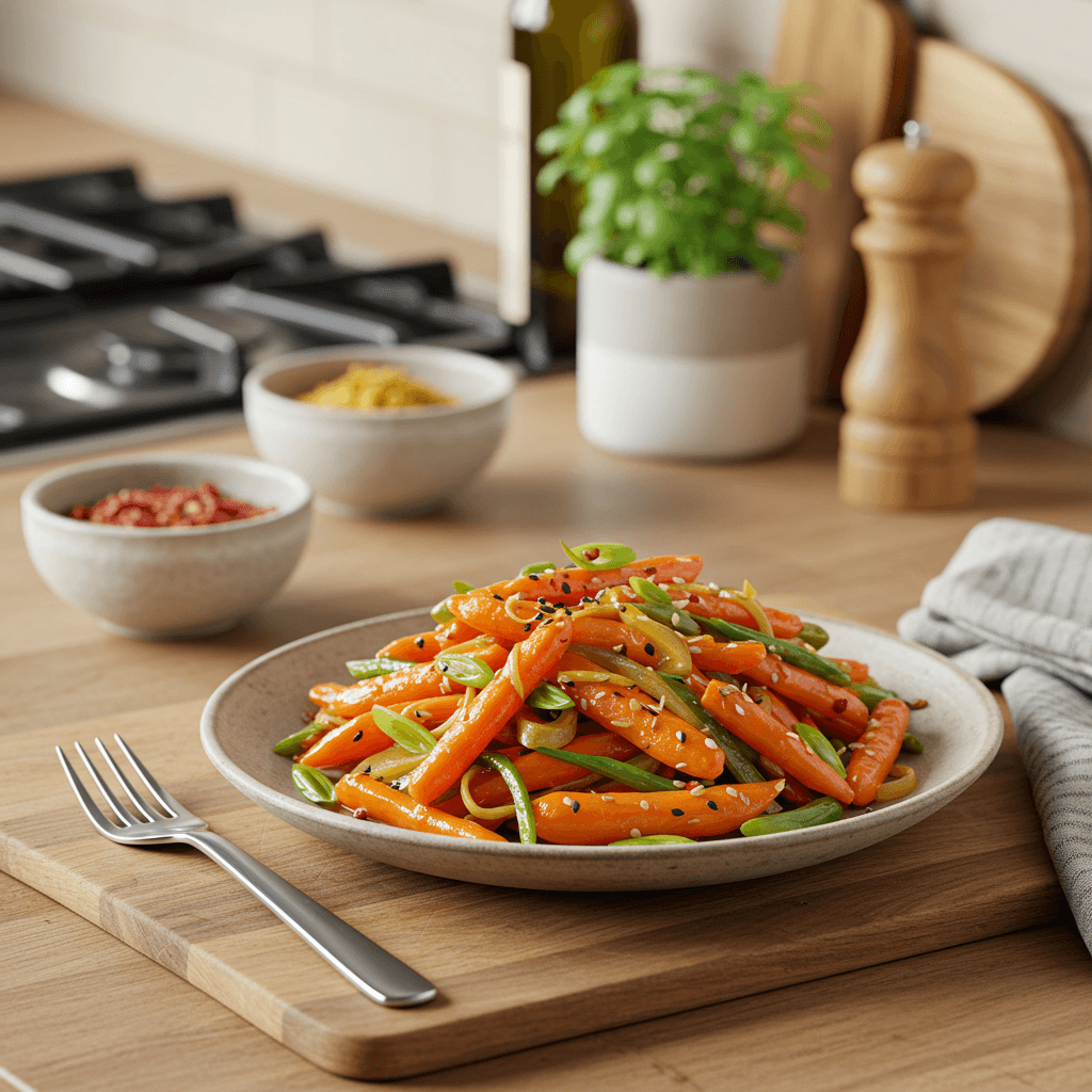 Vibrant Honey-Dijon Carrot Stir Fry