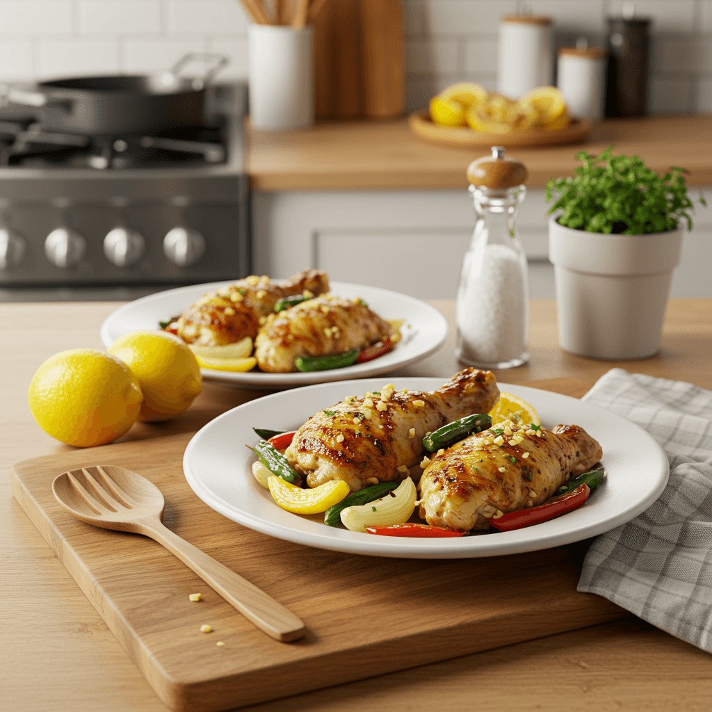 Zesty Lemon Garlic Marinated Chicken
