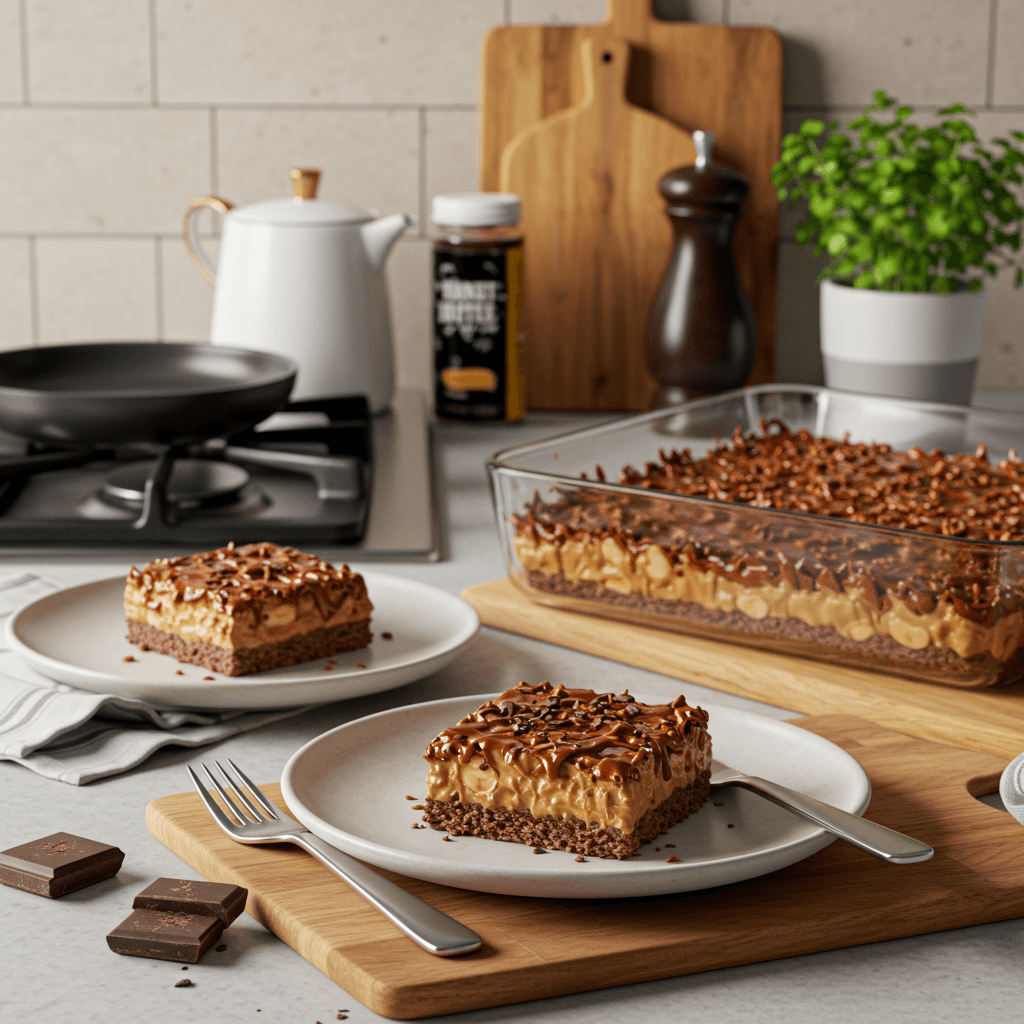 Decadent No-Bake Peanut Butter Chocolate Dream Dessert