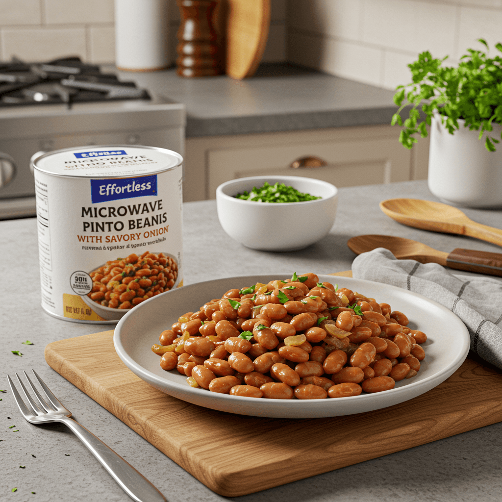 Effortless Microwave Pinto Beans with Savory Onion