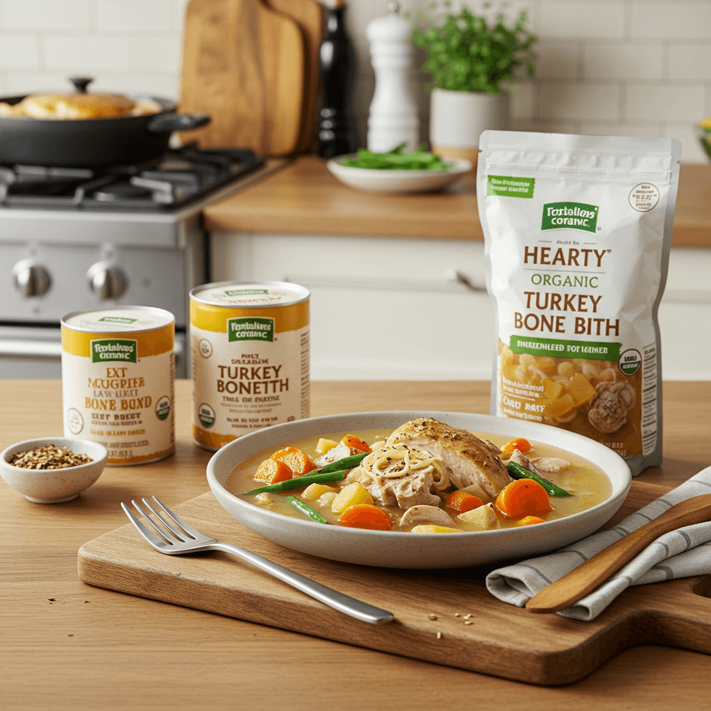 Hearty Organic Turkey Bone Broth