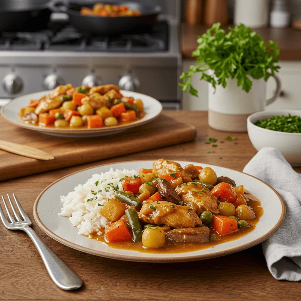 Hearty Stove-Top Chicken and Vegetable Stew