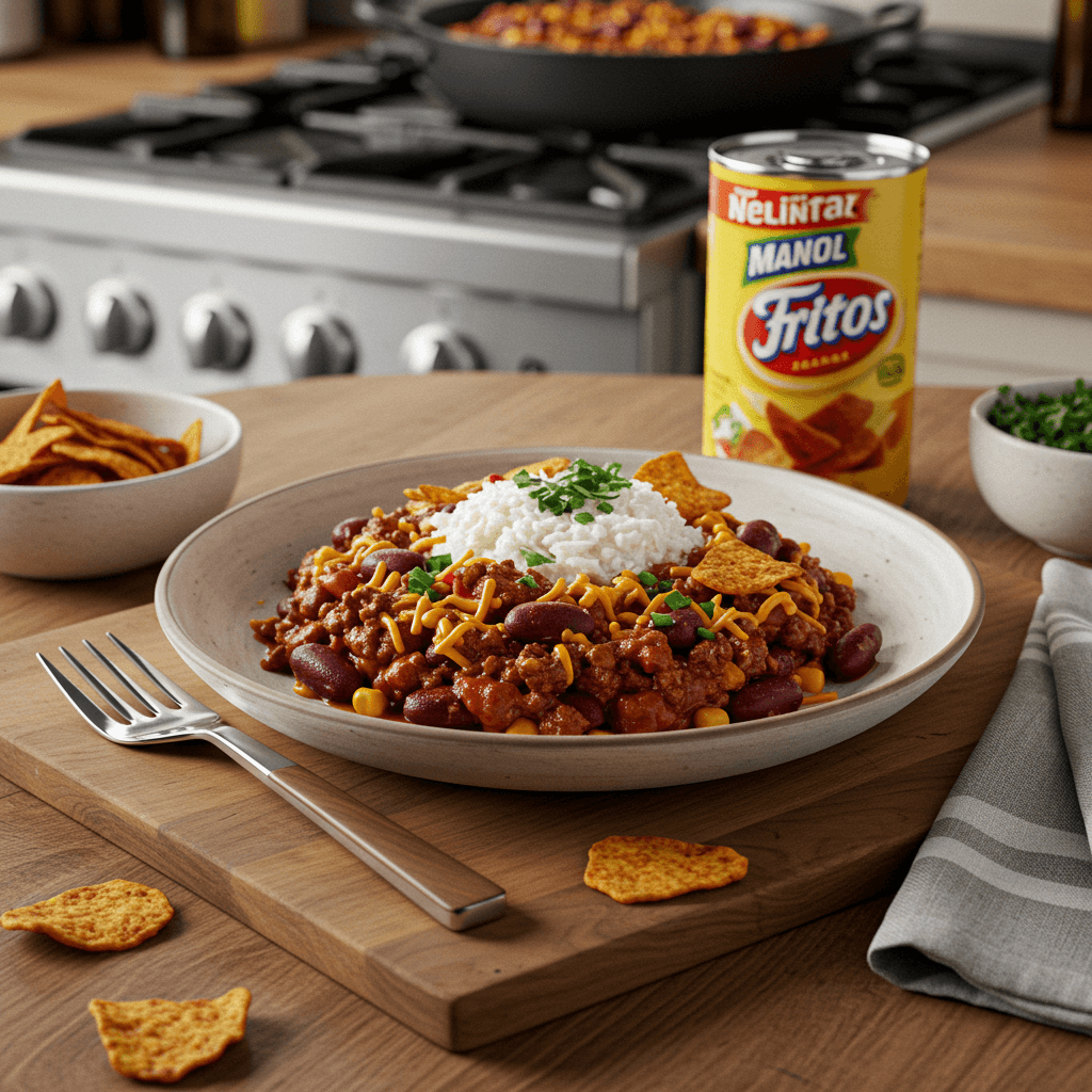 Hearty Stove-Top Chili with Frito Crunch