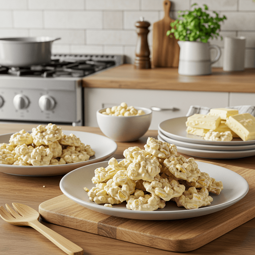 Irresistible White Chocolate Crunch Clusters