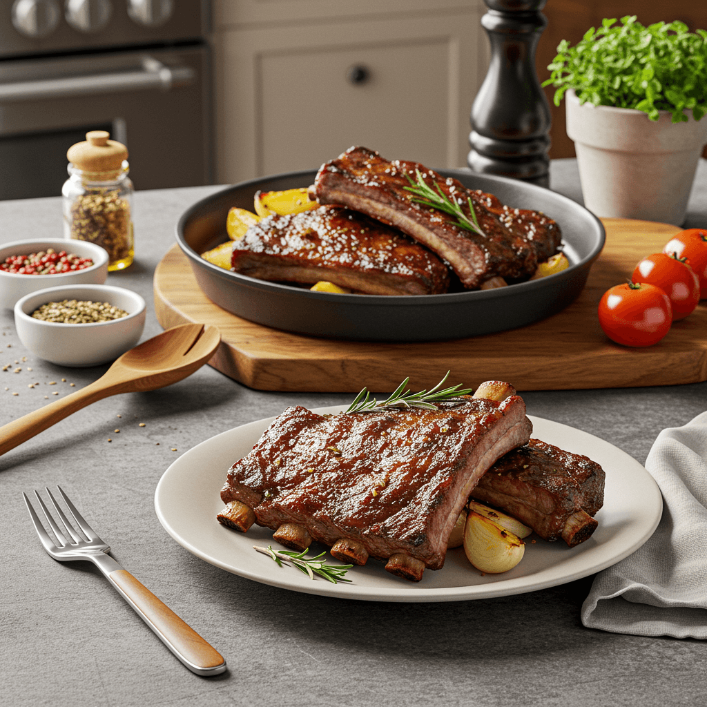 Oven-Baked BBQ Beef Ribs with Smoky Spice Rub